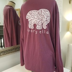 Ivory Ella long sleeve shirt NEW Size Large